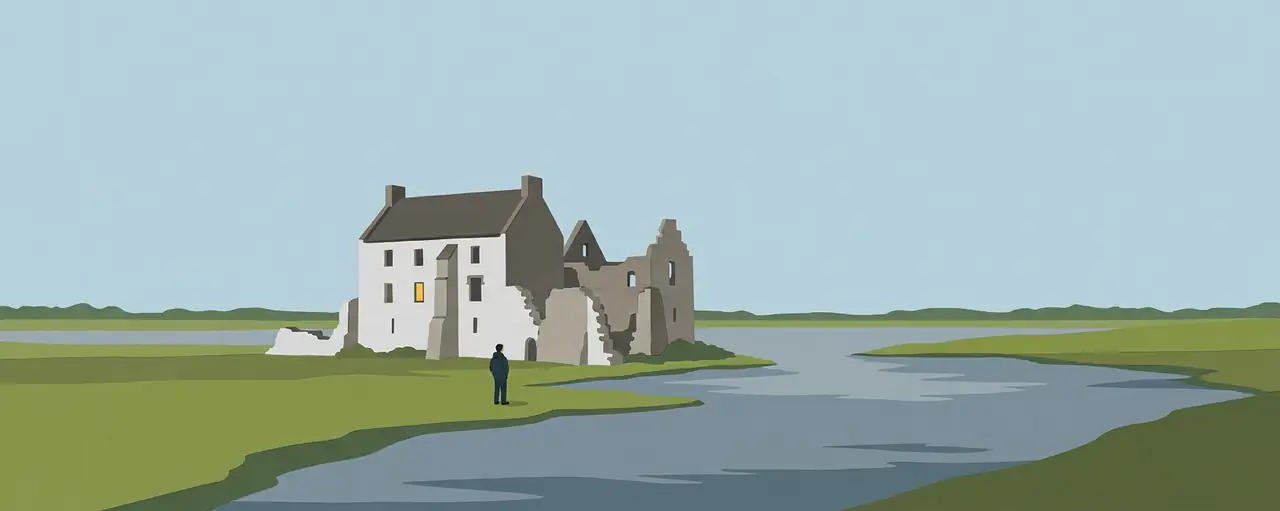 An illustrated landscape of Roscommon.