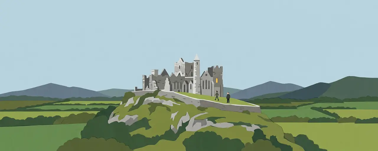 An illustrated landscape of Tipperary.