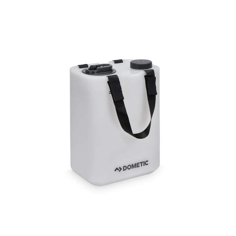 Dometic GO 11-litre water jug with handle and cap.
