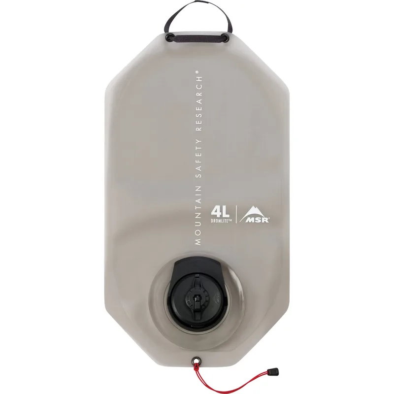 MSR DromLite 4-litre flexible water bag with cap.