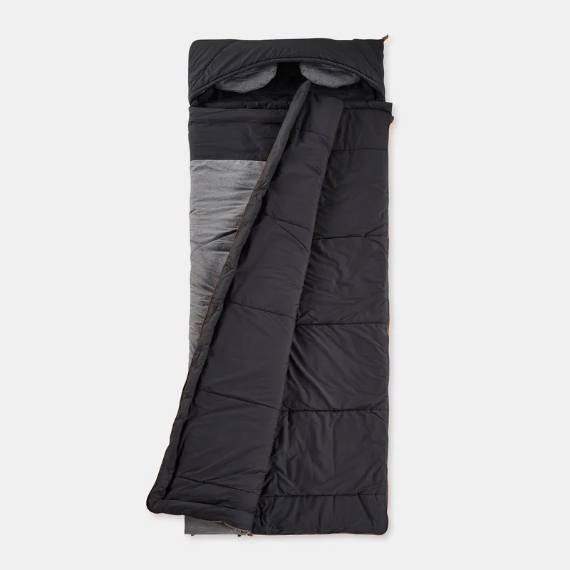 Quechua Arpenaz 0-degree cotton sleeping bag.